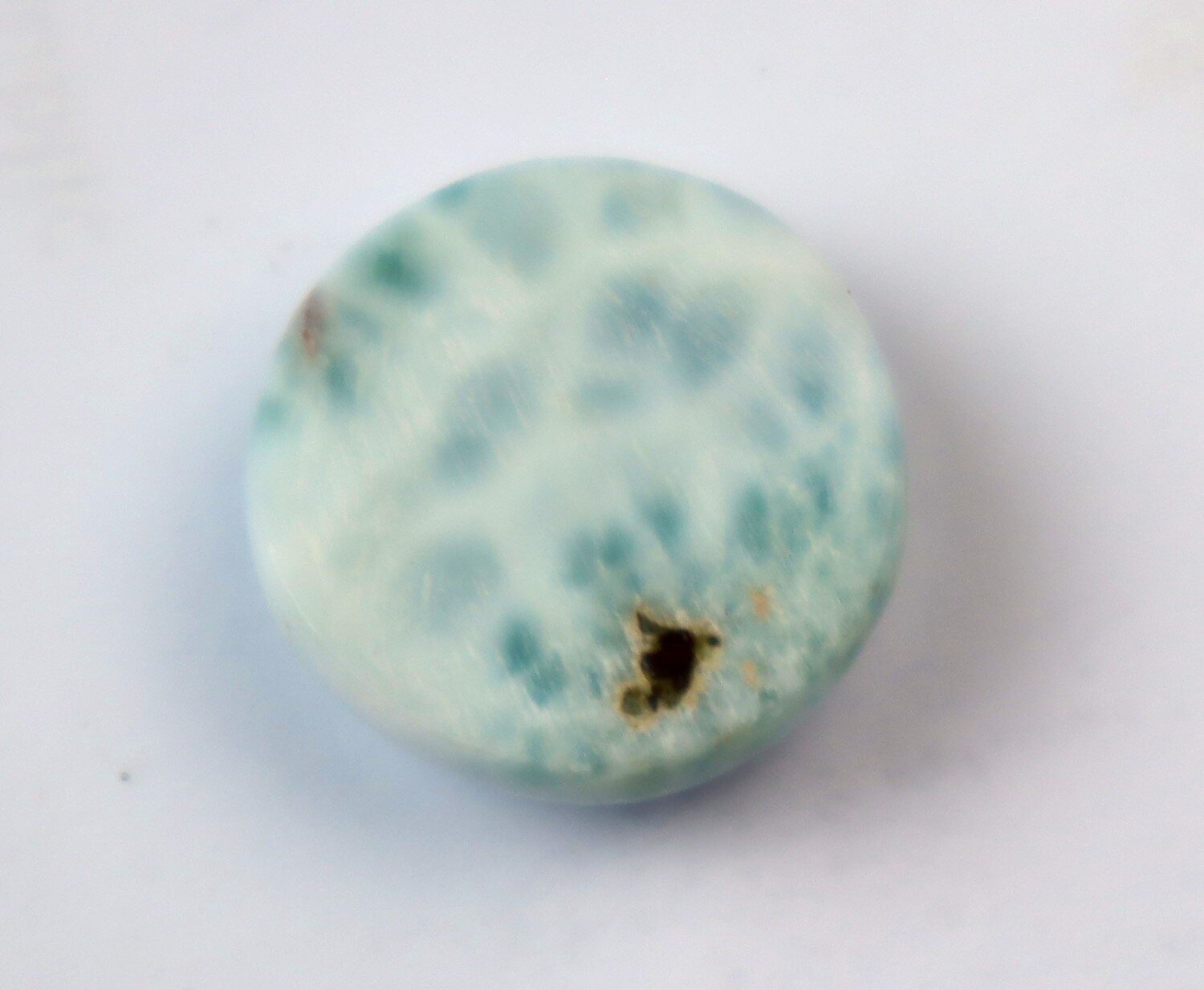 Lovely Natural Light Blue Larimar Round Cabochon 19mm – photo 3