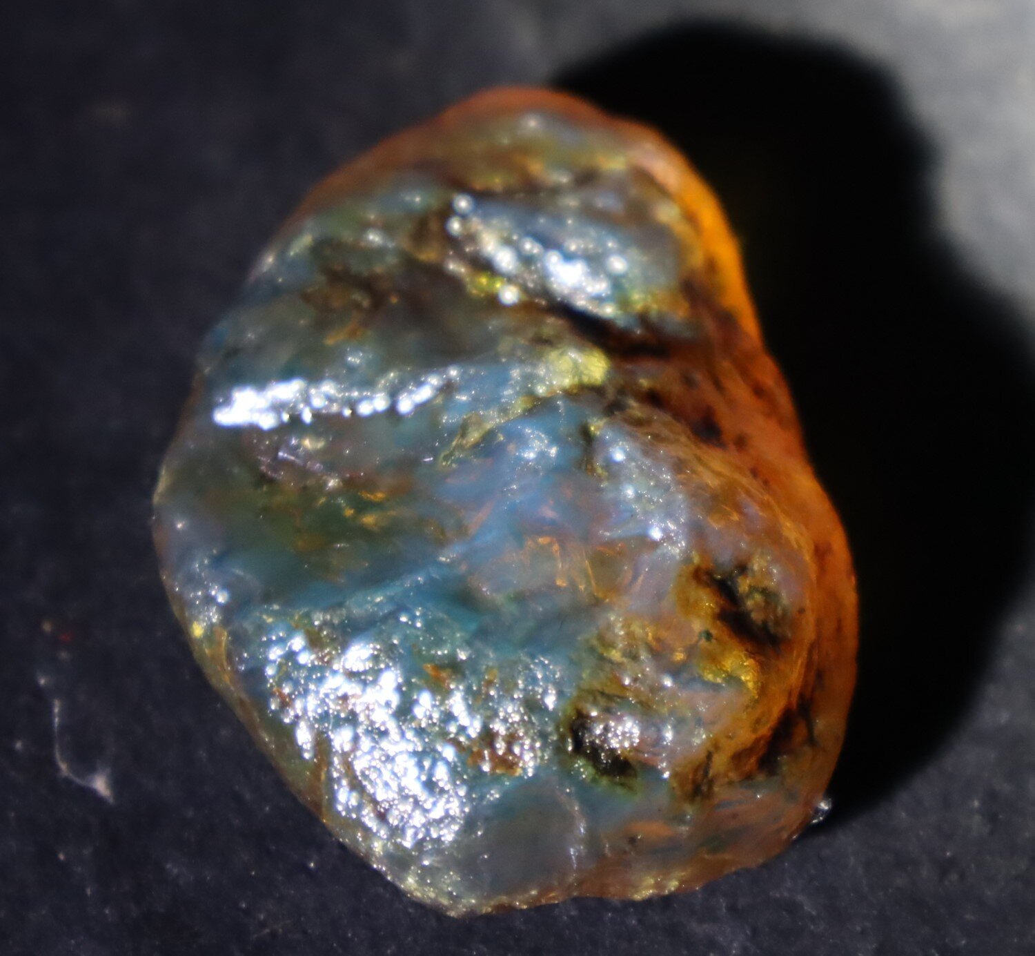 Exquisite Natural Dominican Clear Green Blue Amber Rough Specimen 51mm 18g – photo 5