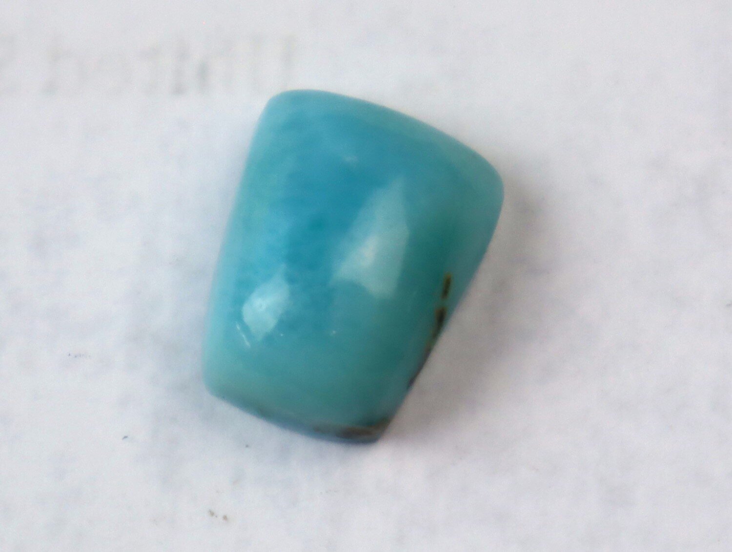 Charming Design Natural Ocean Blue Larimar freeform trapezoid Cabochon 14mm – photo 3