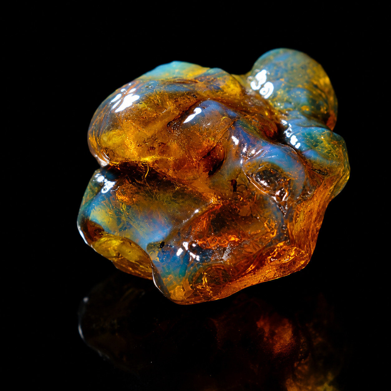 Genuine Natural Green Blue Amber Rough Specimen Chunk 63mm 54.6g – photo 14