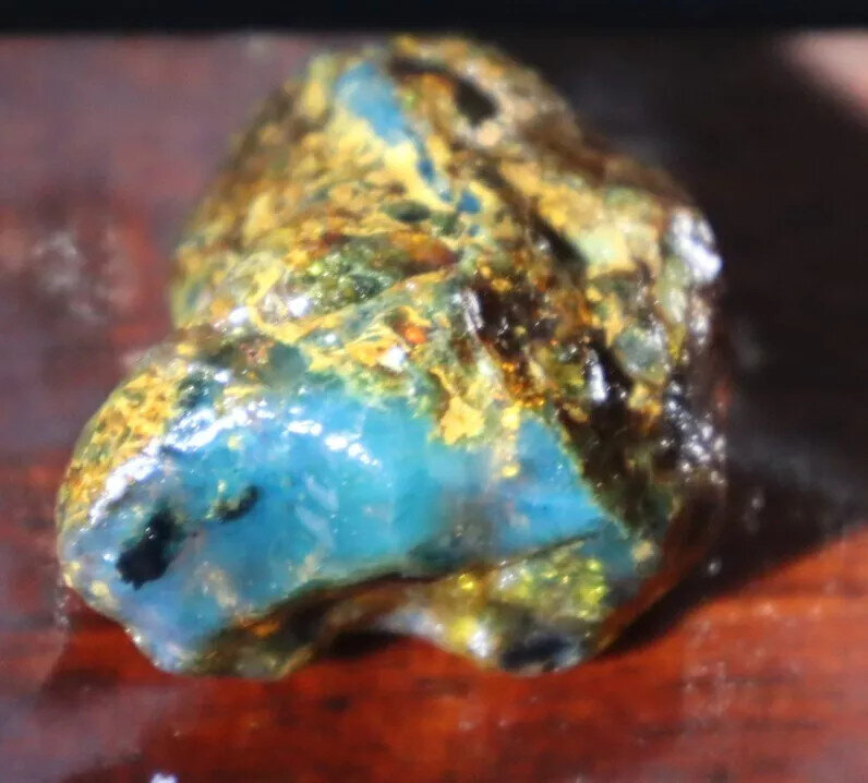 Excellent Natural Dominican Clear Sky Blue Amber Rough Specimen 41mm 15.5g – photo 11