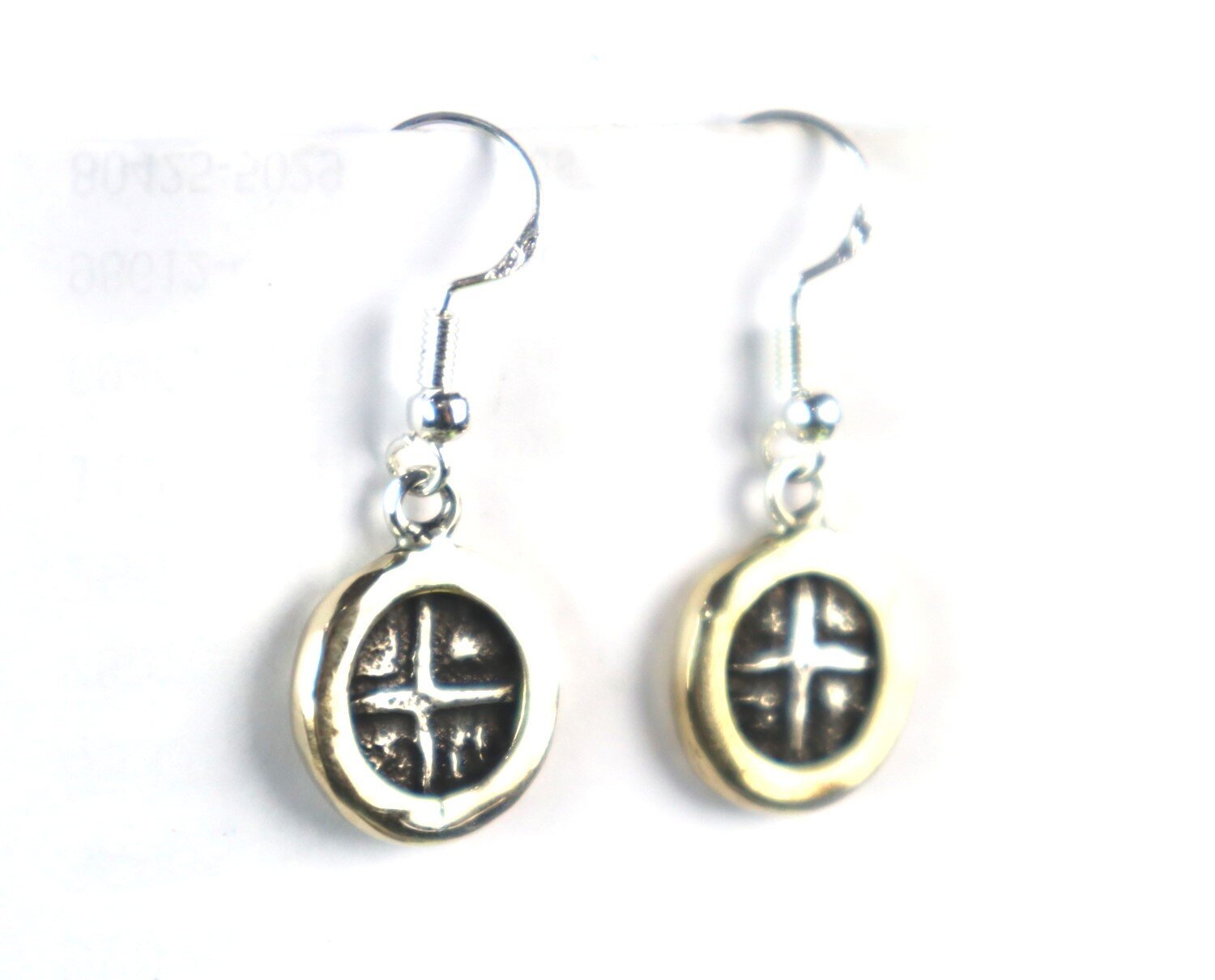 SPAIN COLONIAL PIRATE Atocha Shipwreck COIN .925 STERLING SILVER EARRINGS 1.3" – photo 3