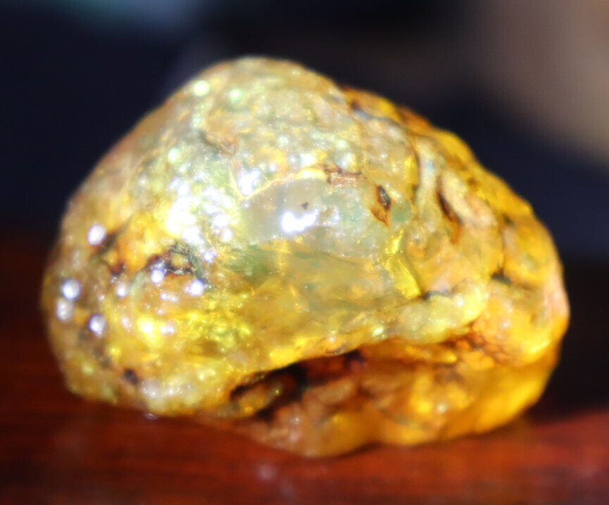 Natural Dominican Crystal Clear Light Blue Yellow Amber Rough Specimen 40mm 20.5 – photo 3