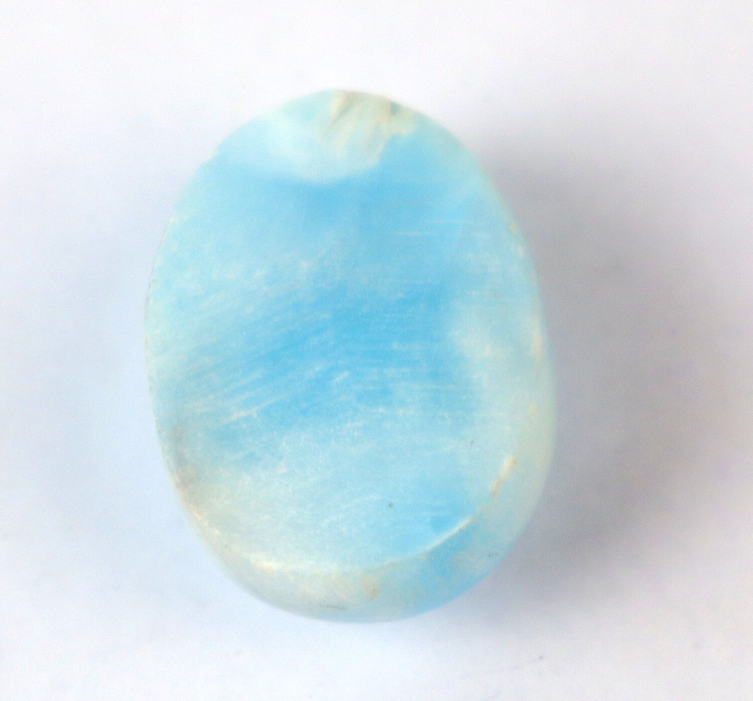 Exquisite Natural Sky Blue Larimar Oval Cabochon 26mm – photo 10