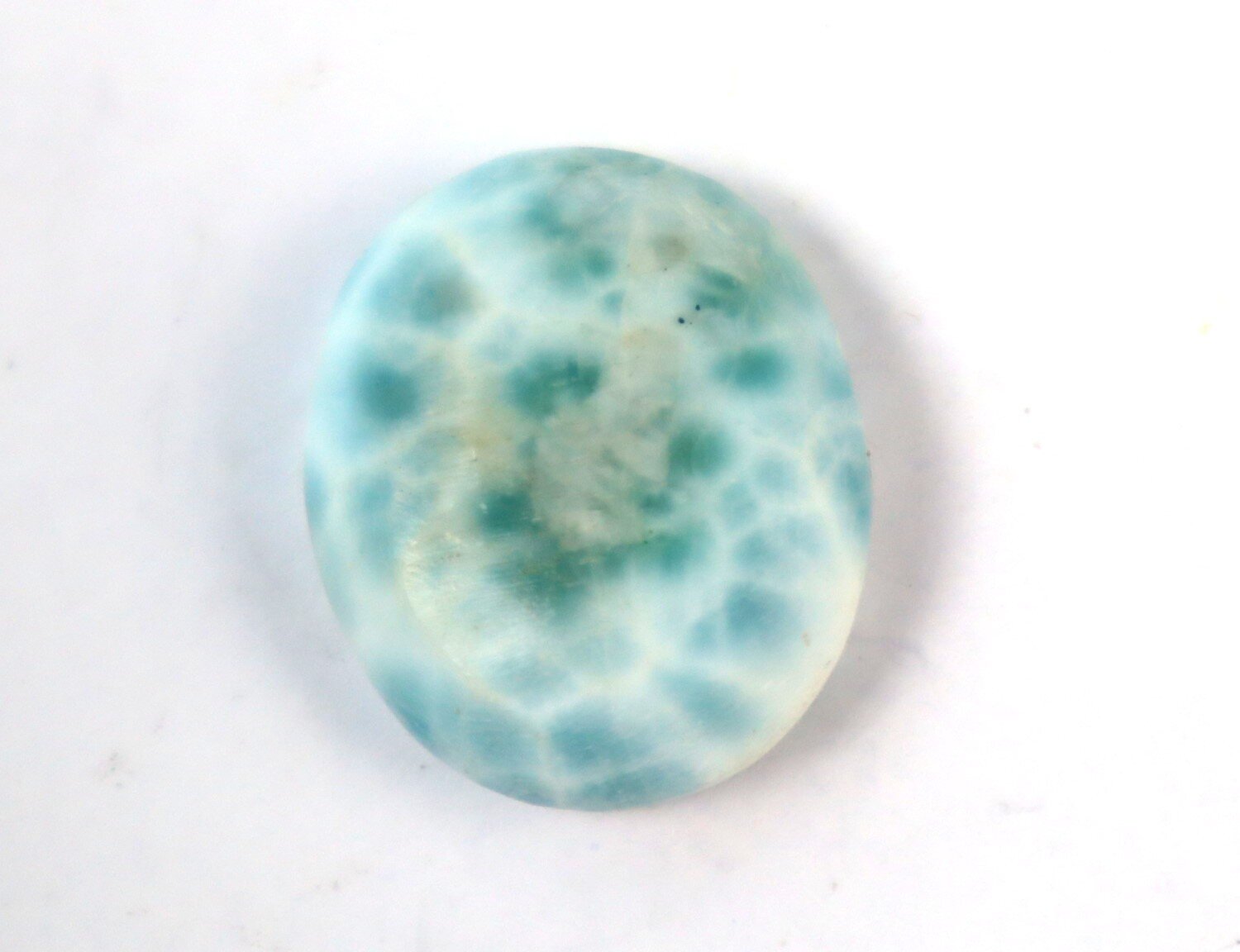 Exquisite Natural Ocean Blue Larimar Oval Cabochon 22mm – photo 7