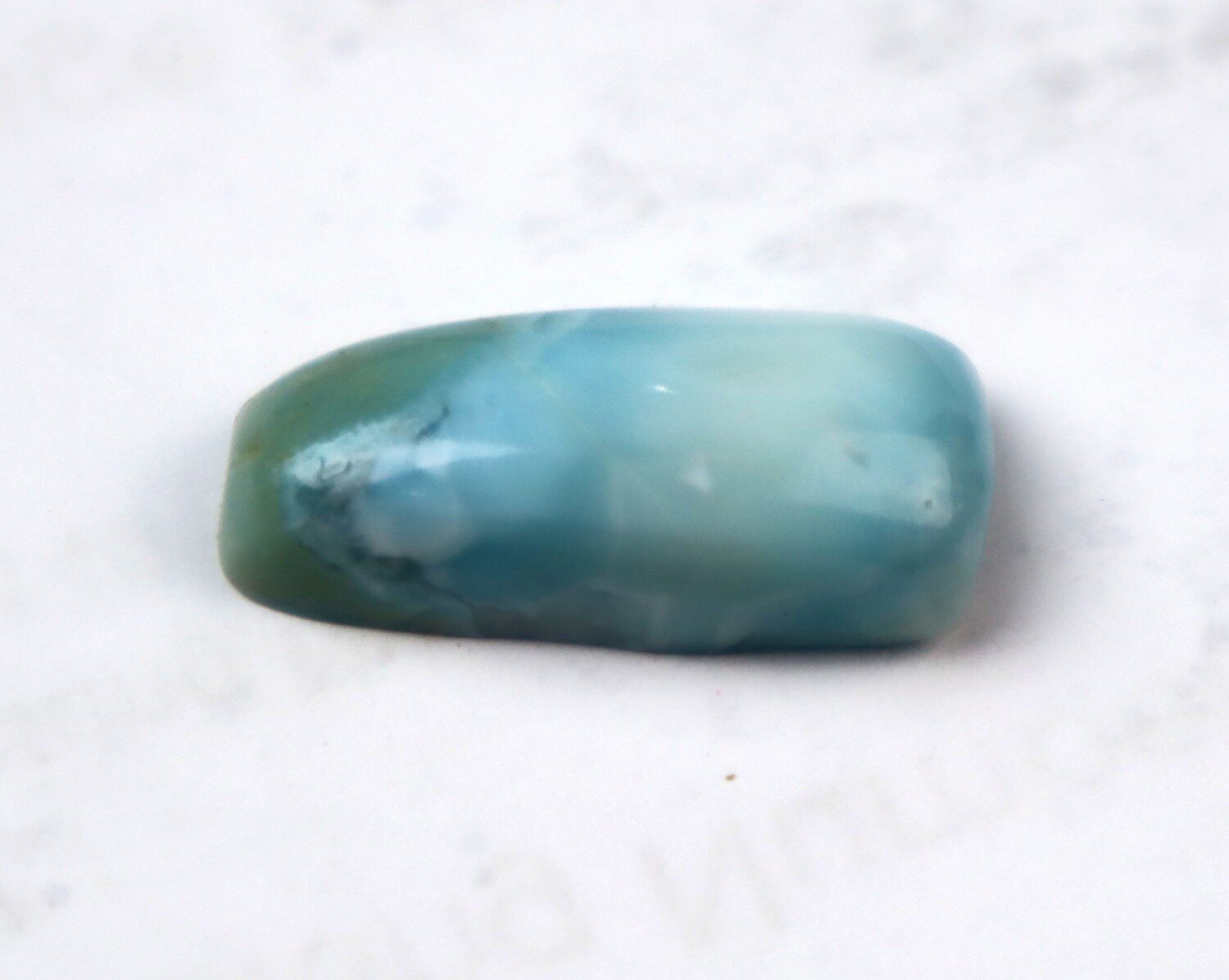 Natural Green Blue Larimar Cabochon 22mm – photo 6